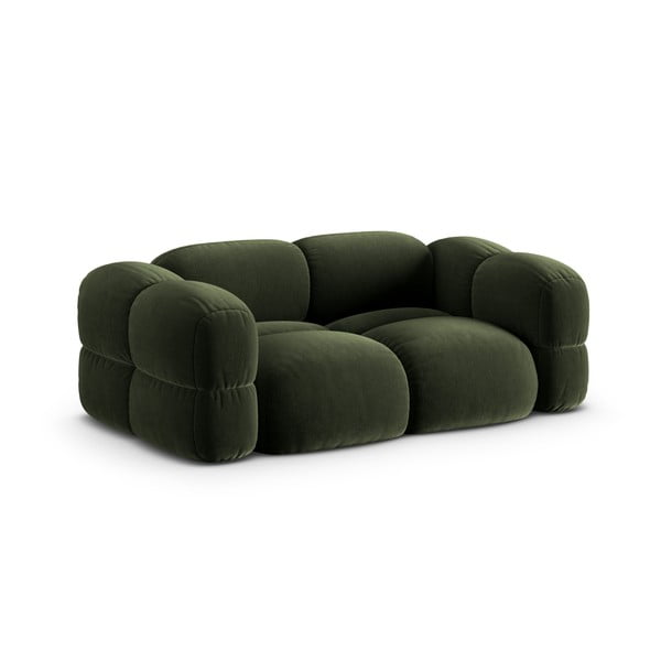 Žalios spalvos iš velveto sofa 210 cm Loretto – Cosmopolitan Design-image-2