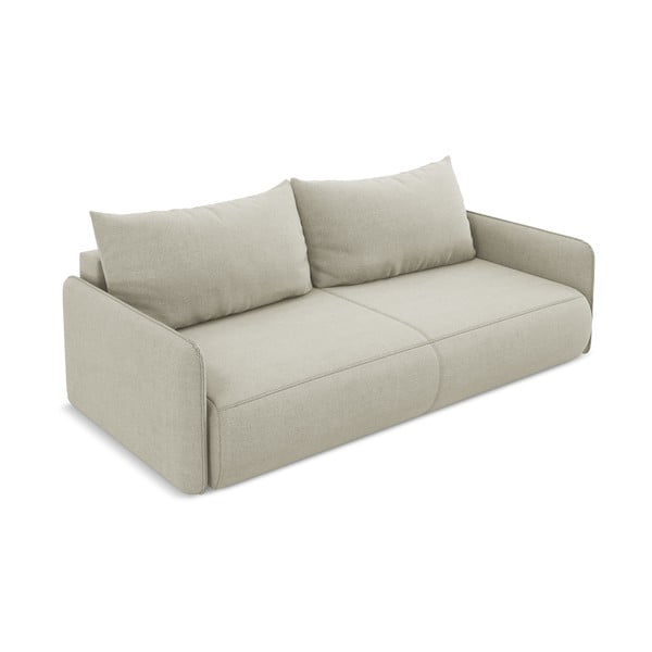 Kreminės spalvos sulankstoma/su sandėliavimo vieta sofa 216 cm Nanea – Makamii-image-4