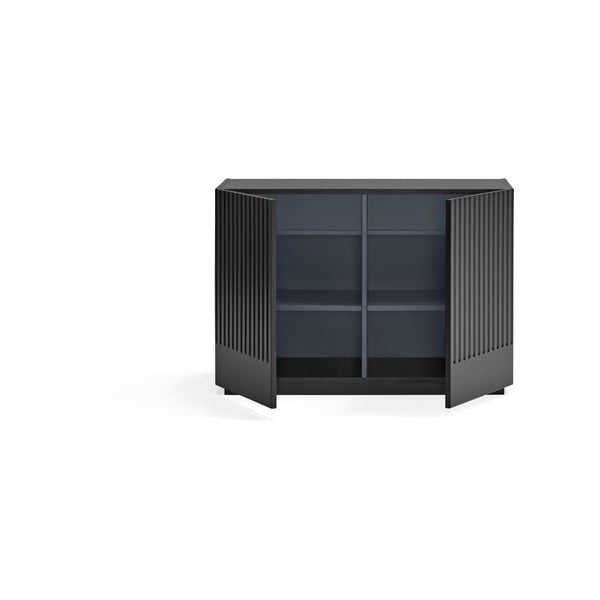 Žema šoninė spintelė juodos spalvos 100x70 cm Doric – Teulat-image-2