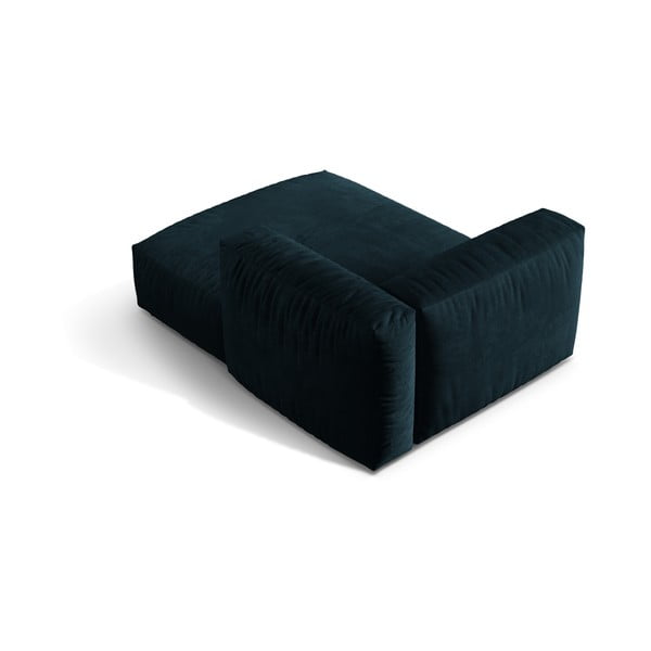 Tamsiai mėlynos spalvos iš velveto modulinė sofos dalis (su dešiniuoju kampu) Martina – Micadoni -image-3