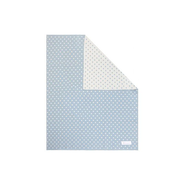 Melsvai balta medvilnė vaikiška antklodė Kindsgut Dots, 80 x 100 cm-image-3