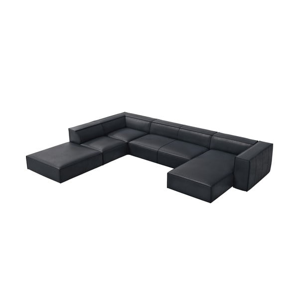 Iš odos kampinė sofa tamsiai mėlynos spalvos (su kairiuoju kampu) Madame – Windsor & Co Sofas-image-2