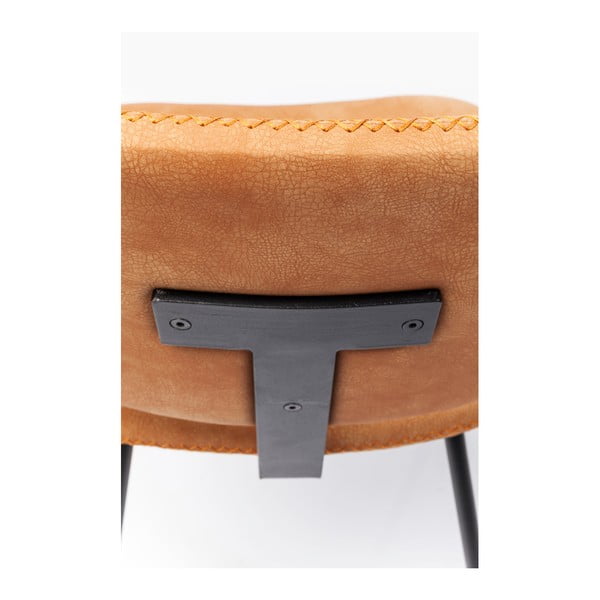4 oranžinių valgomojo kėdžių rinkinys "Kare Design Barber-image-4
