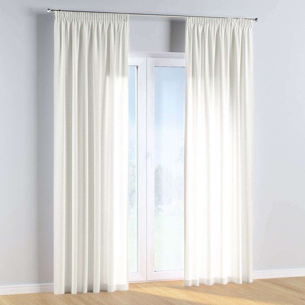 Baltai smėlio spalvos užuolaida 260x130 cm Cotton Story - Yellow Tipi-image-3