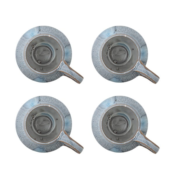 Šviesiai mėlynos spalvos iš akmens masės puodeliai 4 vnt. 300 ml Bessie – Bloomingville-image-2