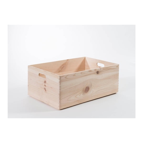 Pušies medienos dėžė "Compactor Custom", 60 x 40 x 23 cm