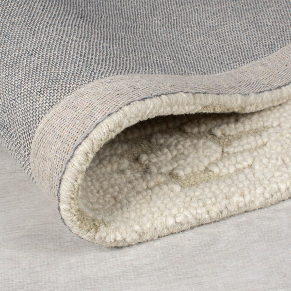 Rankų darbo smėlio spalvos iš vilnos kilimas 120x170 cm Dion Ikat – Flair Rugs-image-3