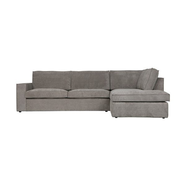 Žalia pilka kampinė sofa WOOOD Thomas, dešinysis kampas