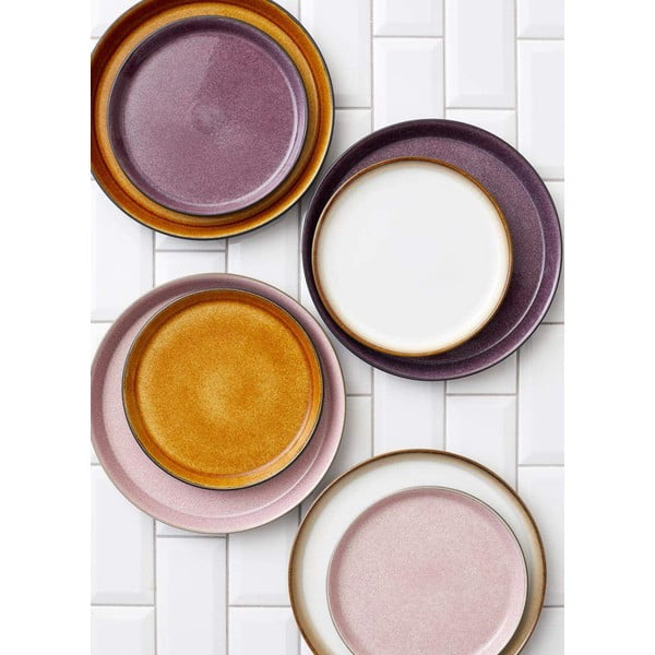 Violetinės spalvos akmens masės desertinė lėkštė Bitz Mensa, ⌀ 21 cm-image-1