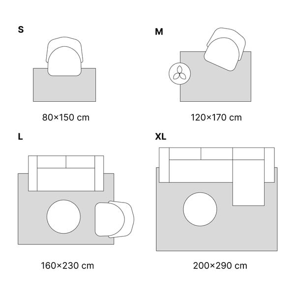Lauko kilimas pilkos spalvos/smėlio spalvos 160x230 cm Sassy – Universal-image-3