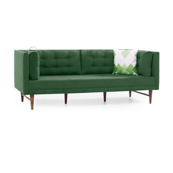Žalia trijų vietų sofa Balcab Home Eva