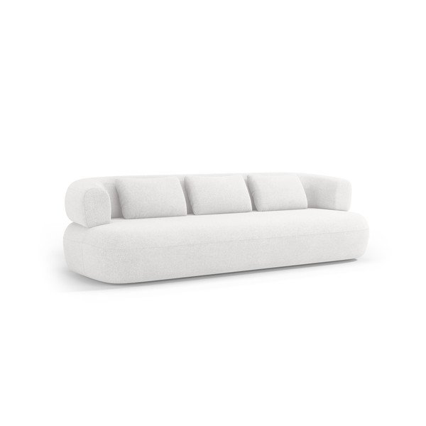 Dramblio kaulo spalvos sofa iš boucle 226 cm Jenny – Micadoni 