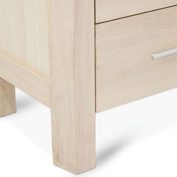 Vitrina natūralios spalvos iš ąžuolo 100x190 cm Paris – Furnhouse-image-3