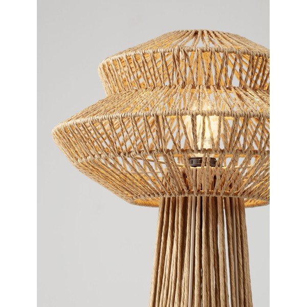 Natūralios spalvos iš virvės pastatomas šviestuvas (aukštis 90,5 cm) Nua – Nova Luce-image-4