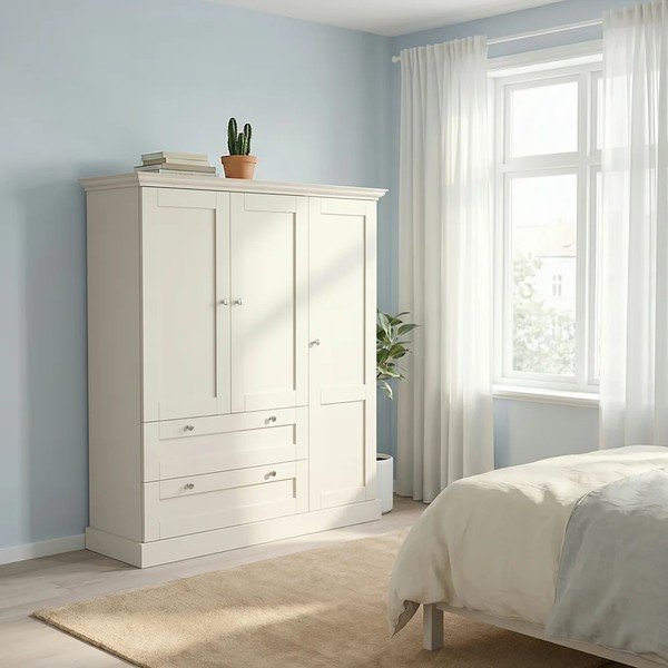 Smėlio spalvos matinis spintelė 122x130x35 cm Binz – Støraa-image-2