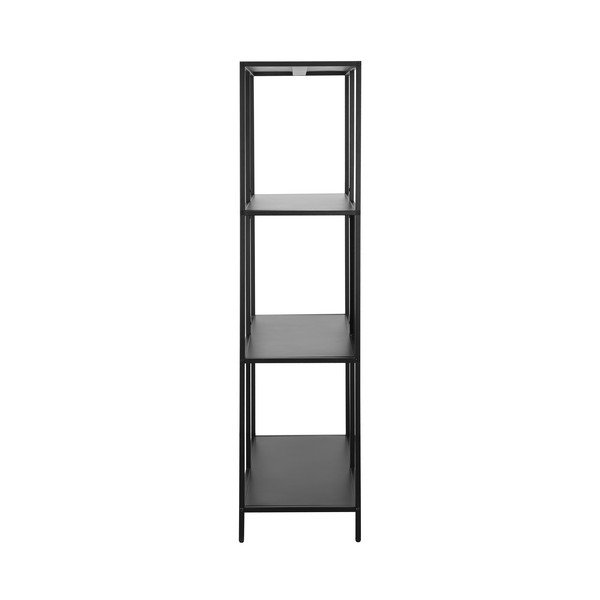 Iš metalo knygų spinta  juodos spalvos 75x144 cm Charleston – Støraa-image-2
