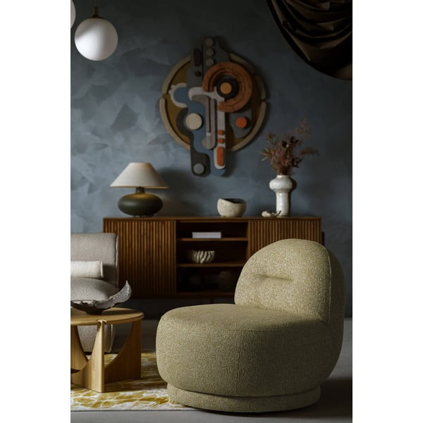 Geltonos spalvos krėslas Ovo – Miuform-image-1