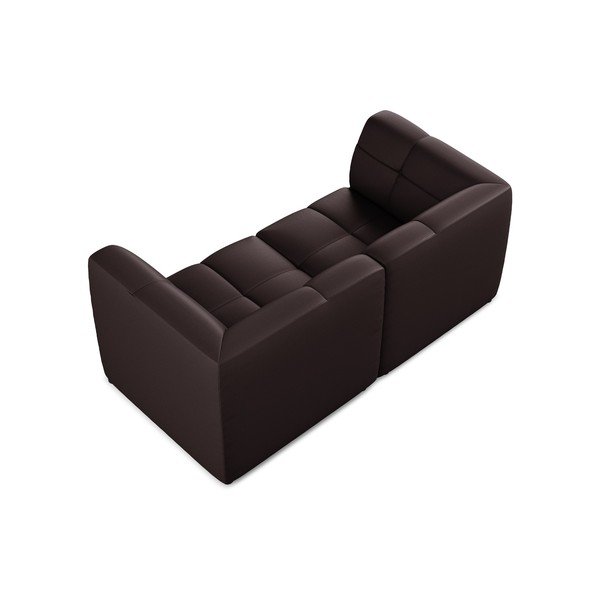 Tamsiai violetinės spalvos iš dirbtinės odos sofa 180 cm Aloha – Makamii-image-4