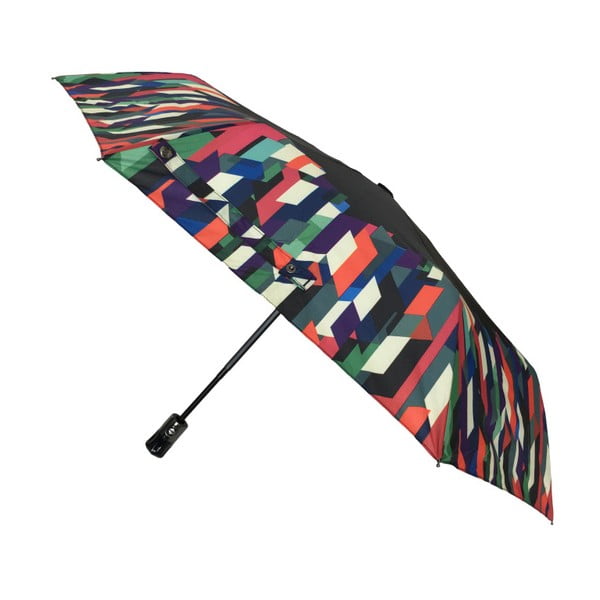 Juodas sulankstomas skėtis "Spectrum", ⌀ 90 cm