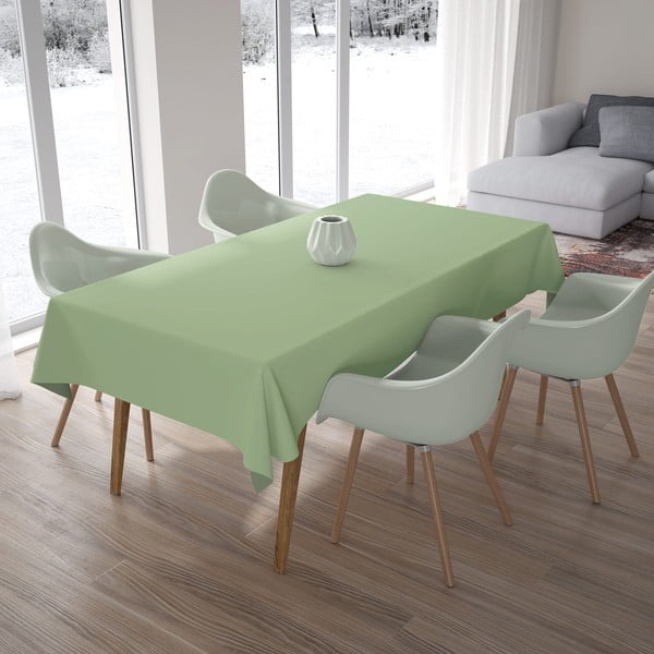 Šviesiai žalia staltiesė, 140 x 180 cm