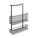 Juodo metalinė pakabinama virtuvės lentyna Metaltex Galileo Lava Double