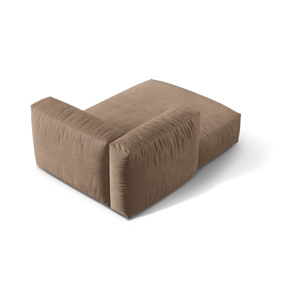 Šviesiai rudos spalvos iš velveto modulinė sofos dalis (su kairiuoju kampu) Martina – Micadoni -image-3