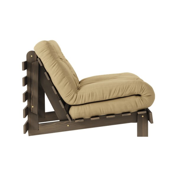 Krėslas garstyčių spalvos/smėlio spalvos Roots – Karup Design-image-3