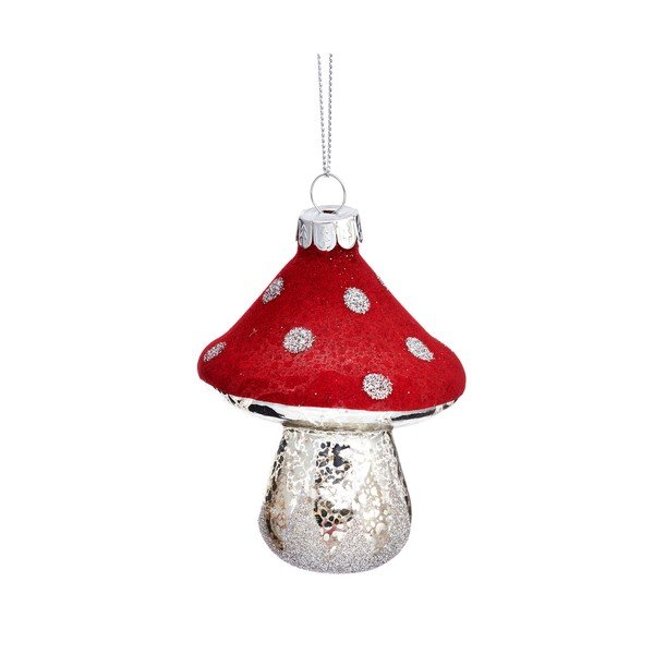 Iš stiklo eglutės papuošimas Toadstool – Sass & Belle