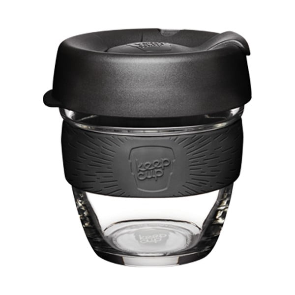Kelioninis puodelis (ne termo) juodos spalvos 227 ml Brew Black S – KeepCup