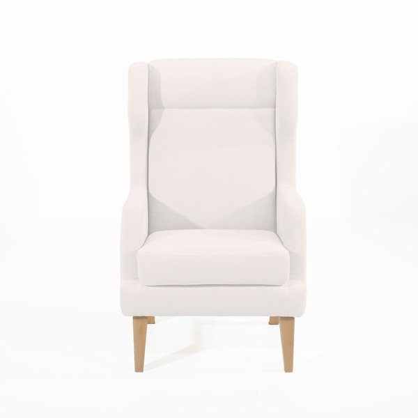 Kreminės spalvos "Max Winzer Bennet Suede" fotelis-image-3