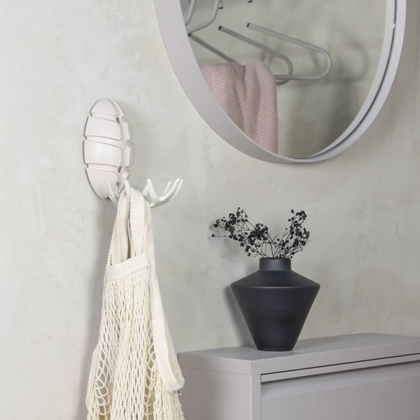 Sieninis baltos spalvos/blizgios sidabrinės spalvos iš plastiko kablys Bug – Spinder Design-image-2