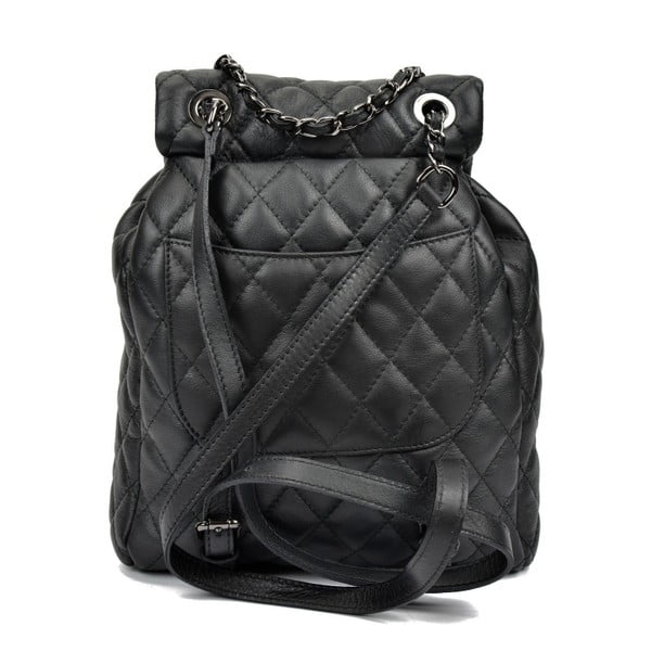 Juoda odinė kuprinė Anna Luchini Lucy-image-4