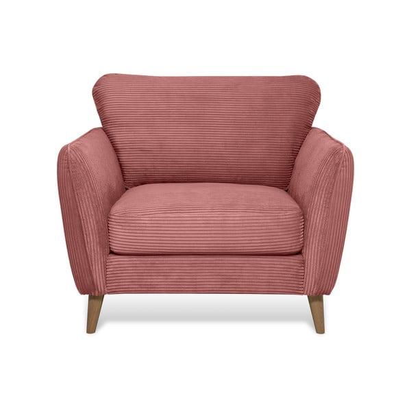Iš kordinio velveto krėslas rožinės spalvos Paris – Scandic-image-2