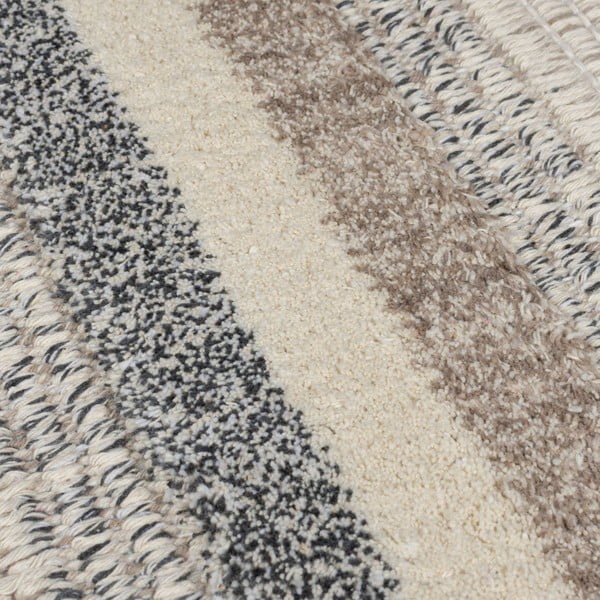 Skalbiamas pilkai smėlinės spalvos kilimas 116x170 cm Everette – Flair Rugs-image-3