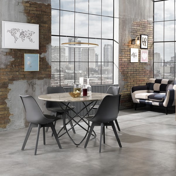 Aukso spalvos pakabinamas šviestuvas Tomasucci Ring, aukštis 92 cm-image-3