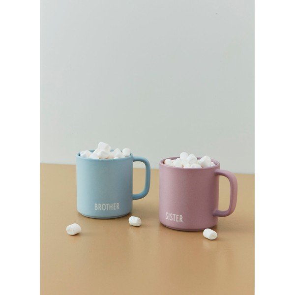 Iš porceliano  puodelis violetinės spalvos 175 ml Sister – Design Letters-image-3