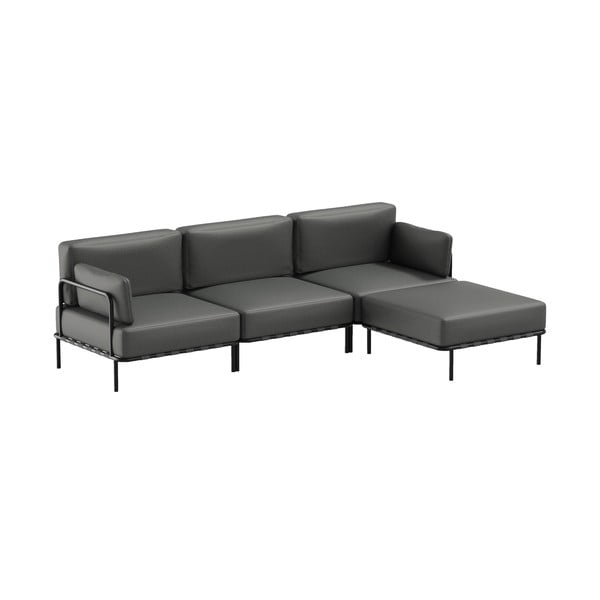 Sodo modulinė sofa tamsiai pilkos spalvos 234 cm Salve – Sit Sit