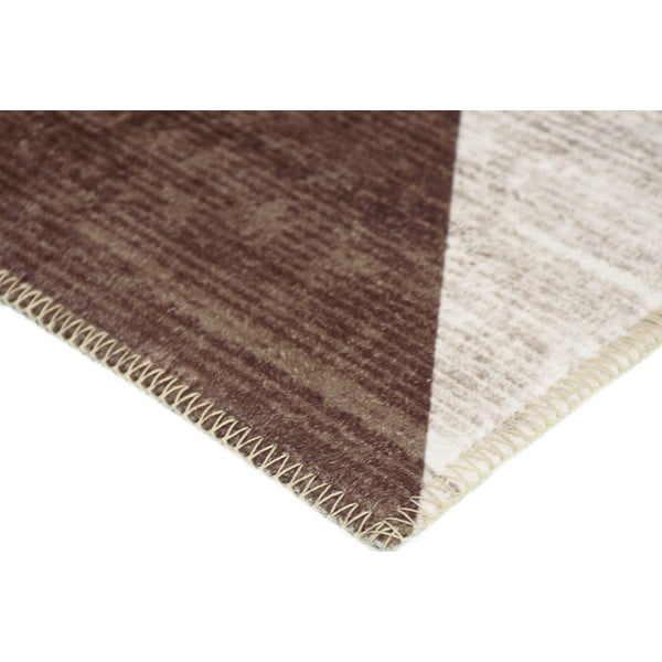 Rudos ir smėlio spalvos plaunamas kilimas 80x50 cm - Vitaus-image-2
