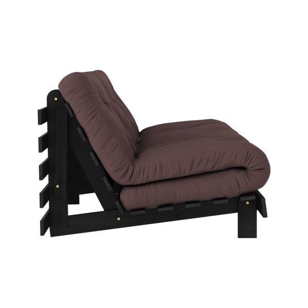Sulankstoma sofa tamsiai rudos spalvos 160 cm Roots Black Night – Karup Design-image-3