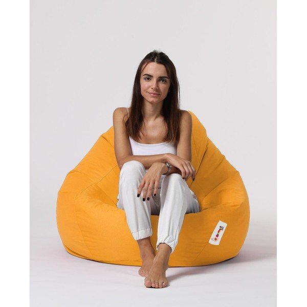 Sodo sėdmaišis geltonos spalvos Premium XXL – Floriane Garden-image-1