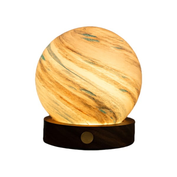 Rudos spalvos/tamsios natūralios spalvos šviečianti dekoracija USB ø 8 cm Polar Cloud – Gingko