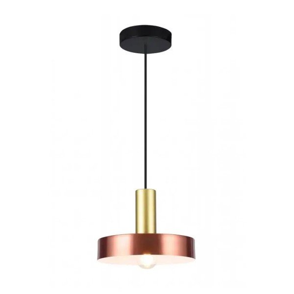 Kabantis šviestuvas vario spalvos ø 30 cm su metaliniu gaubtu Selvia II – GTV