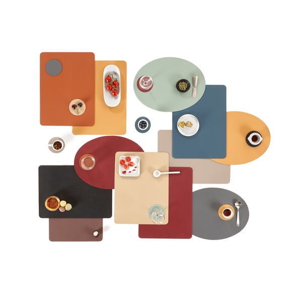 Pilkas dirbtinės odos kilimėlis ZicZac Togo, 33 x 45 cm-image-2