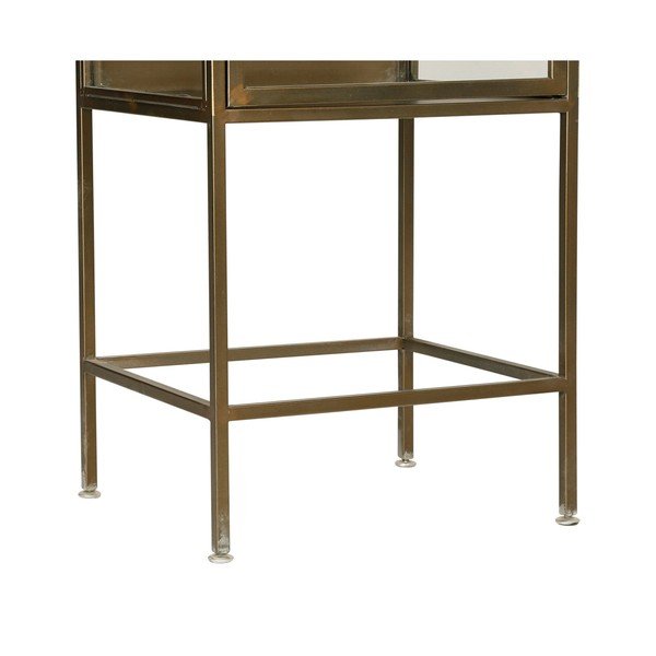 Aukso spalvos metalinė vitrina 47,5x170 cm Dagenham - Côté Table-image-4