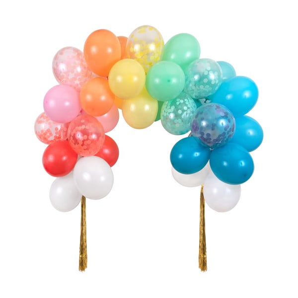 Aksesuarai vakarėliams 40 vnt. Rainbow Balloon Arch – Meri Meri
