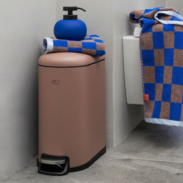 Mėlynai rudas organinės medvilnės rankšluostis 50x90 cm Retro - Mette Ditmer Denmark-image-2