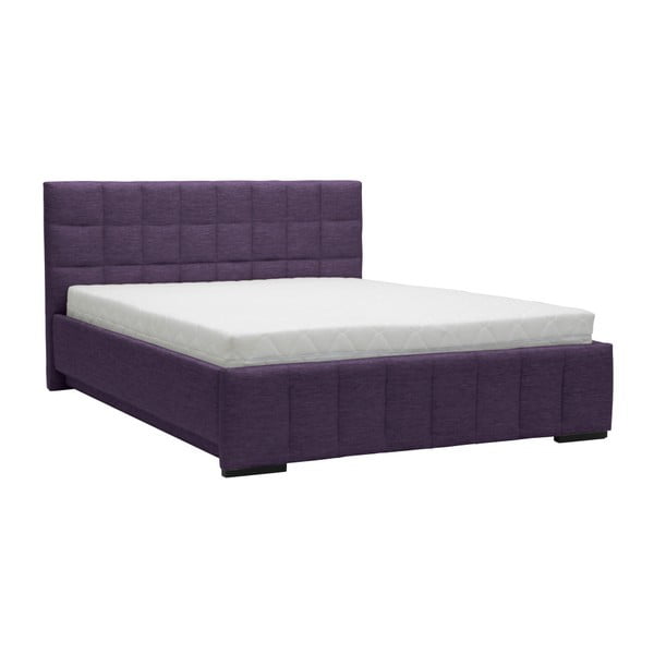 Violetinė dvigulė lova Mazzini Beds Dream, 180 x 200 cm