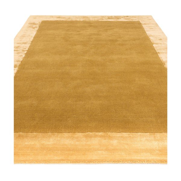 Rankų darbo iš vilnos mišinio kilimas ochros spalvos 160x230 cm Ascot – Asiatic Carpets-image-1