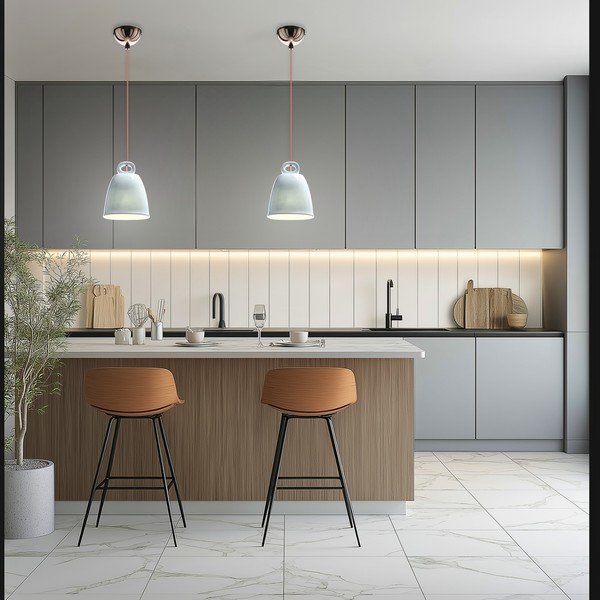 Mėlynos spalvos vaikiškas pakabinamas šviestuvas su keramikiniu gaubtu Sewilla – Candellux Lighting-image-4
