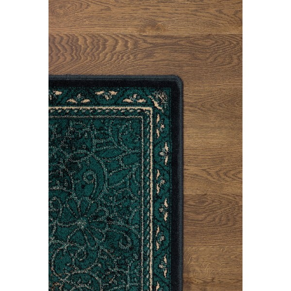 Kilimas iš vilnos smaragdinės spalvos 200x300 cm Ann – Agnella-image-3